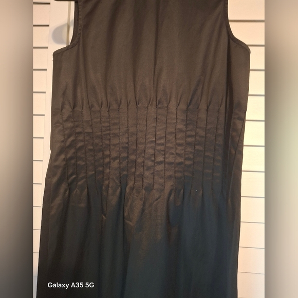 Theory Black Bodycon Tank Midi Dress Sz 6 - Picture 2 of 7